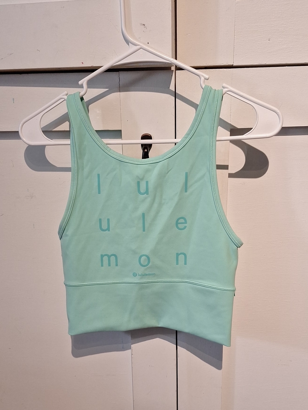 lululemon athletica Mint Green Cropped Tank Top
